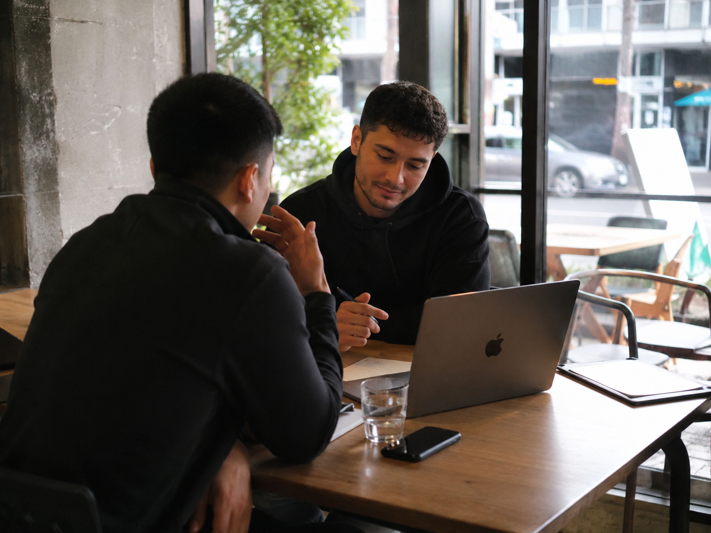 Venture Point founders working through a client plan
